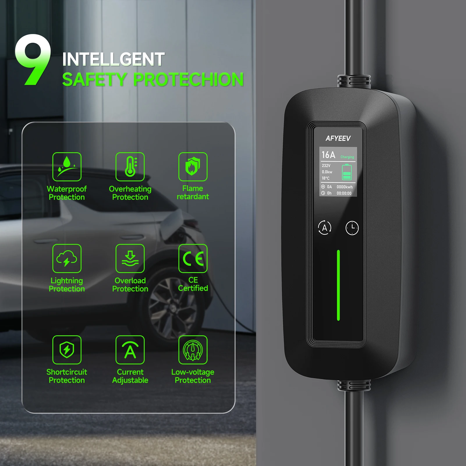 11KW 16A 3Phase Portable EV Ch - Type 2 Portable Ev Charger 11Kw Cee 评论和价格