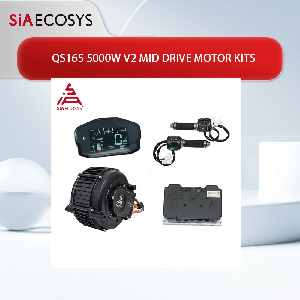 QSMOTOR QS165 V2 5000W 72V 35H - Mid Drive Motor Kit 72V 5000W 评论和价格
