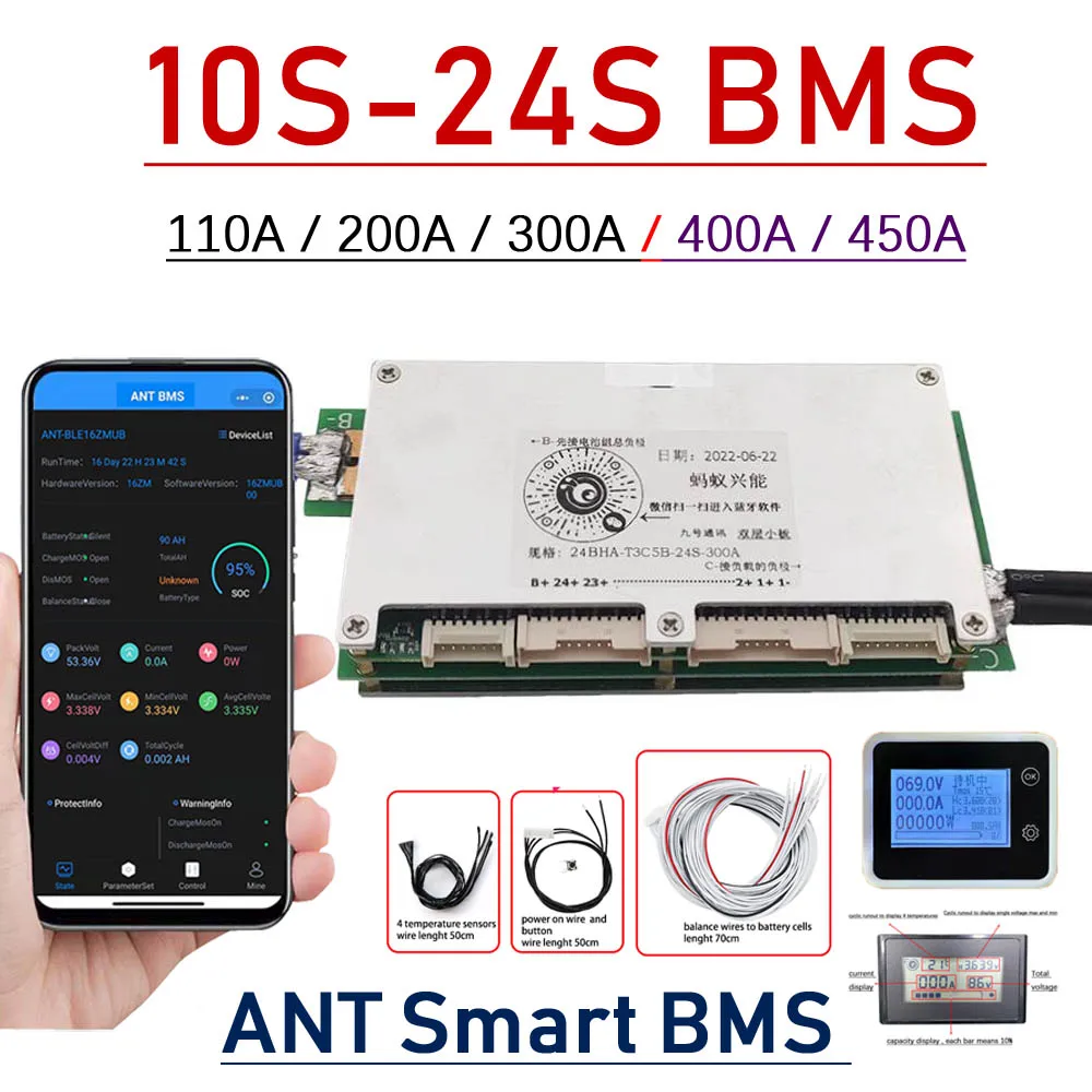 Smart Bluetooth BMS 10S ~ 24S  - Smart Bms 24S 200A Bluetooth Lifepo4 评论和价格