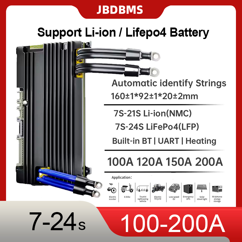 JBD BMS 16S 48V Lifepo4 200A I - Smart Bms 24S 200A Bluetooth Lifepo4 评论和价格