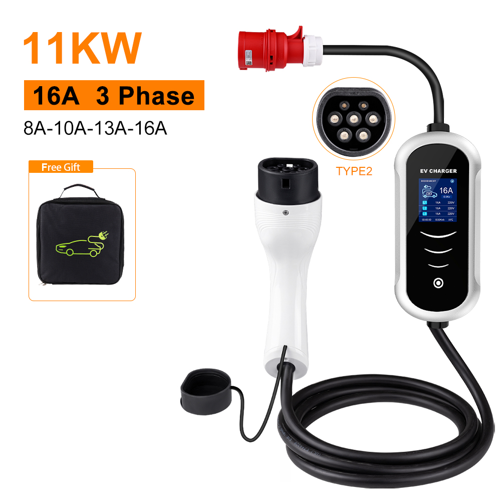 IPENGEN Type 2 Portable EV Cha - Type 2 Portable Ev Charger 11Kw Cee 评论和价格