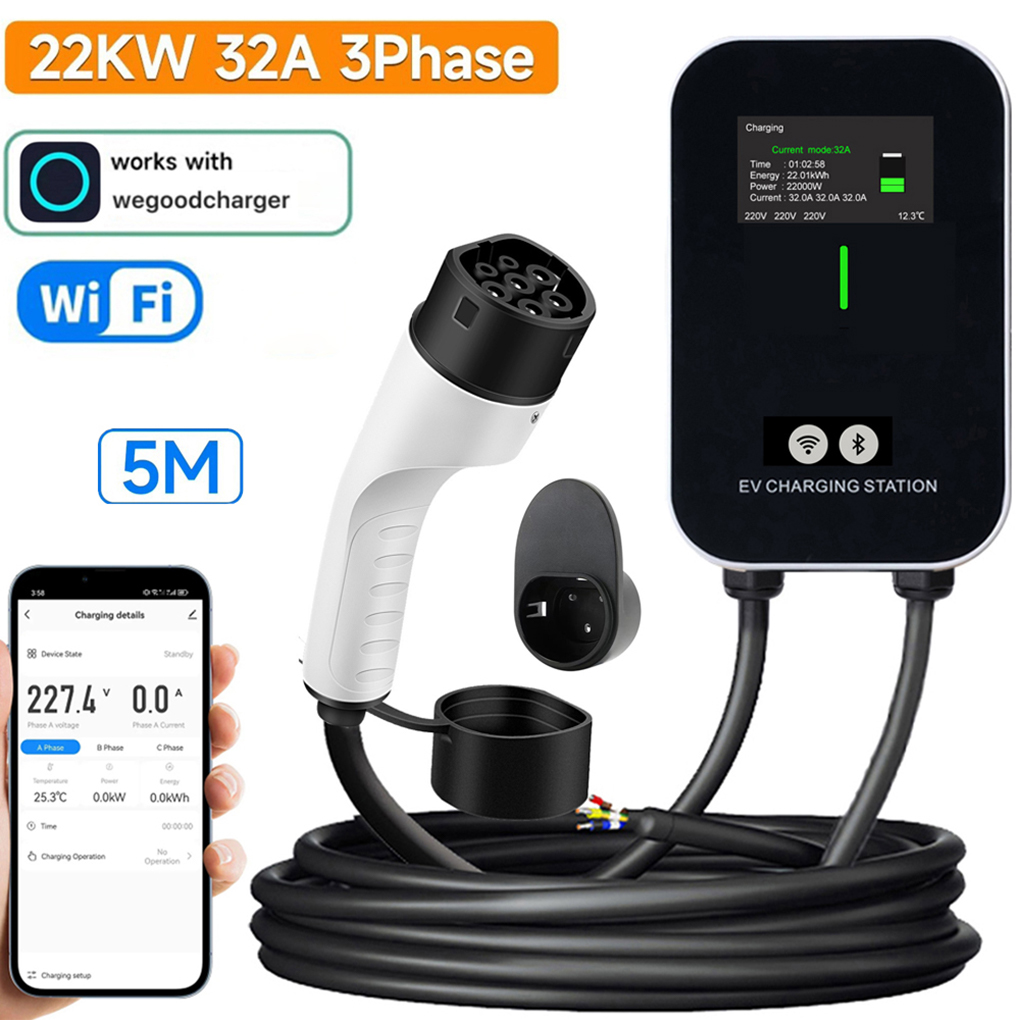 TYPE-2 Wallbox EV Charger 7KW  - Ev Charger Type 2 22Kw 32A 3 Phase 评论和价格